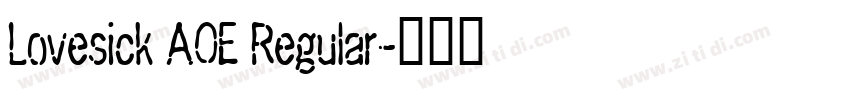 Lovesick AOE Regular字体转换